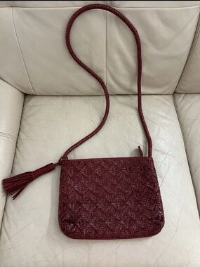 Vintage, Leather, Crossbody Bag. BIBA